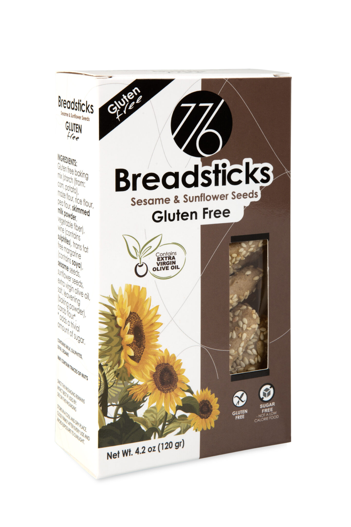 Gluten Free Breadsticks Sesame & Sunflower Seeds 776 Deluxe