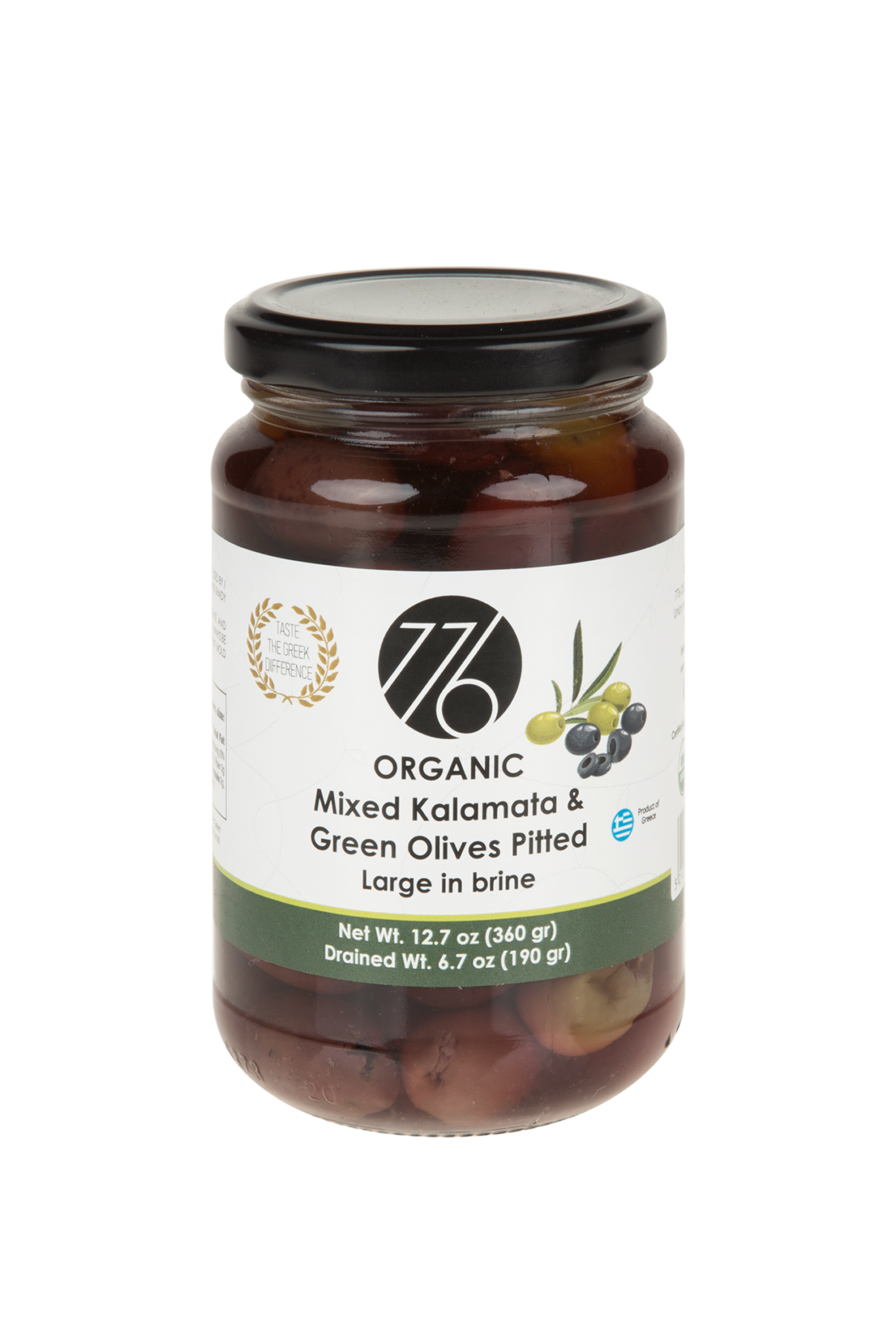 Organic Mixed Kalamata & Green olives Pitted 776 Deluxe